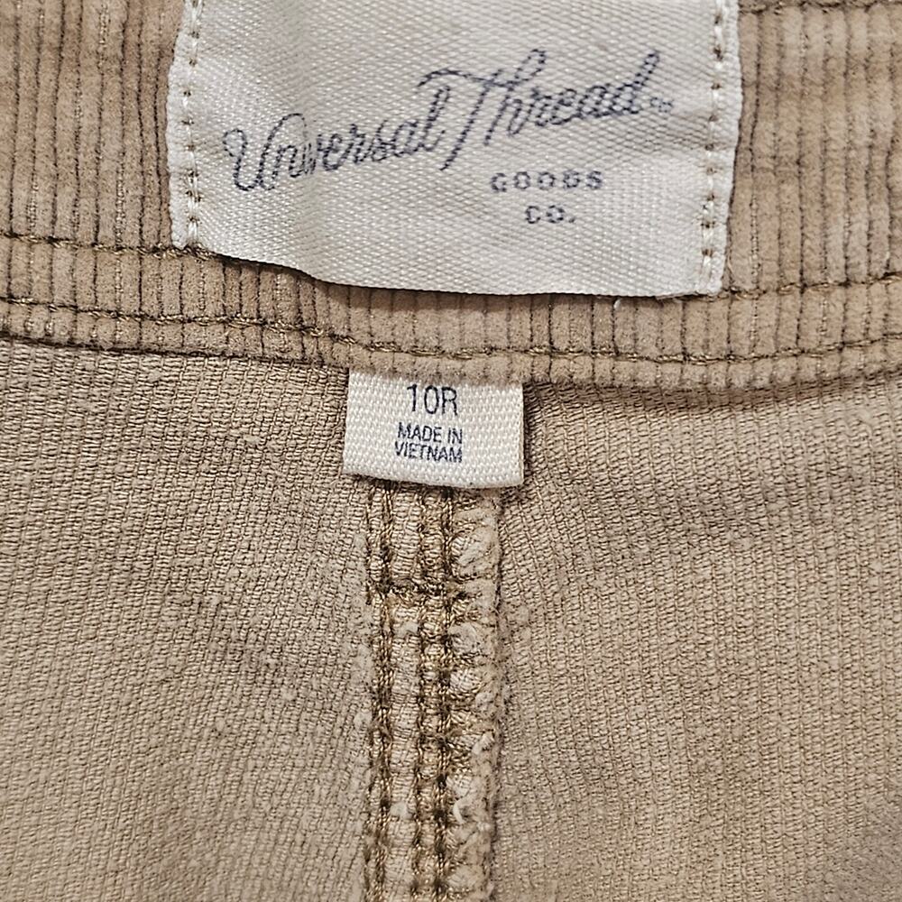 Universal Thread Y2K Sailor Wide Leg Corduroy Pants Size 10 Tan - Picture 4 of 6